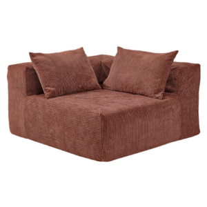 grand fauteuil angle velours côtelé ribcord hazel
