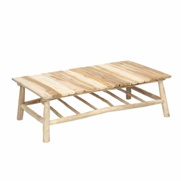 table exterieur teck bois flotté
