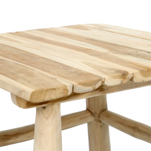 teck naturel table d'appoint