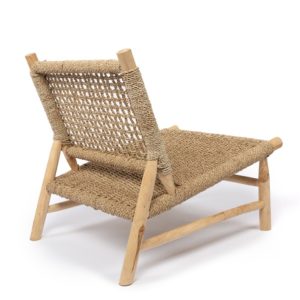 fauteuil en tissage fibre naturel