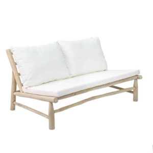 canape deux places jardin teck lldeco