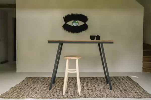 tabouret de bar kedut teck recyclé,Profitez du charme unique du teck et du suar, dans un meuble aussi robuste qu'attrayant.