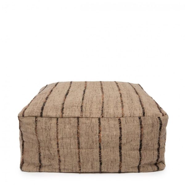 pouf so chic black beige by lldeco