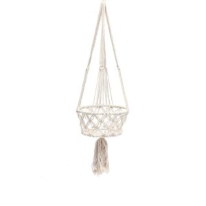 Suspension Plantes en Macramé – Blanc – L