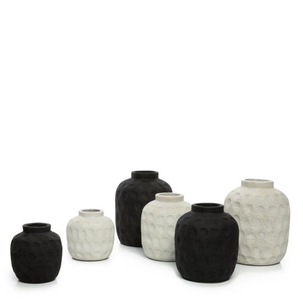 collection vase naturel noir et blanc lldeco