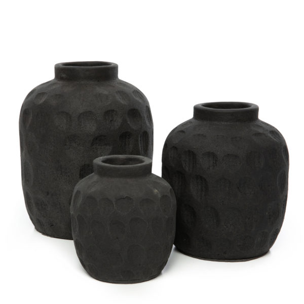 vases décoratif boho noirs lldeco