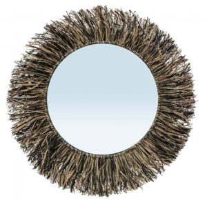 miroir en fibre naturelle