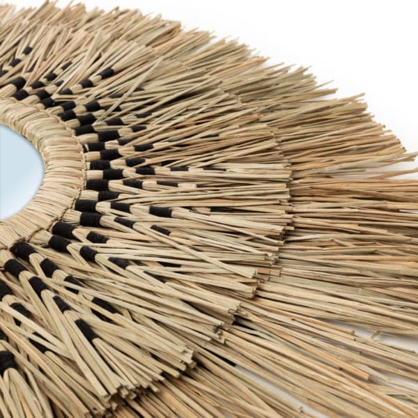 les miroir rond en fibre naturelle by bazar bizar