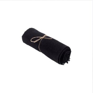 Nappe en Lin – Noir – 150×200