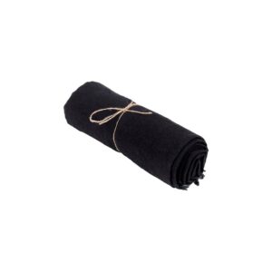 Nappe en Lin – Noir – 150×250