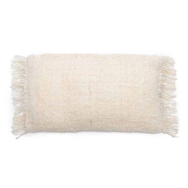 coussin blanc chic et boheme lldeco