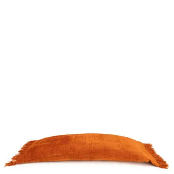 coussins long rouille orange velours lldeco.fr