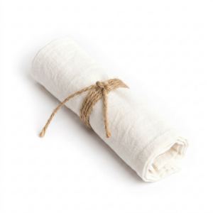 Serviette en Lin – Blanc – Lot de 4