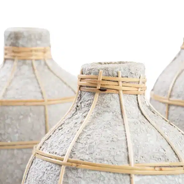 vases antiques béton, jardinières design lldeco