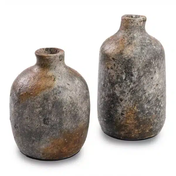 vase antique béton brut design by lldeco