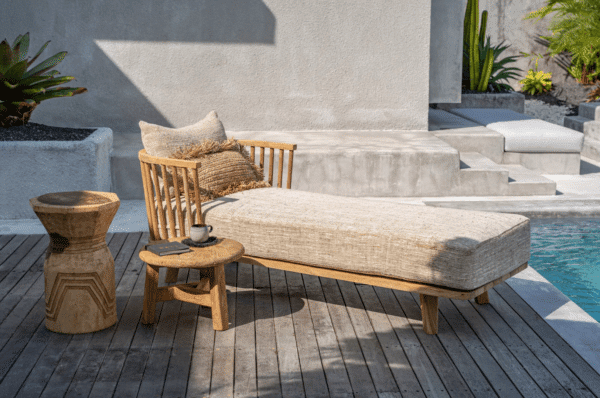 mobilier extérieur jardin en bois de teck et suar recyclés by lldeco
