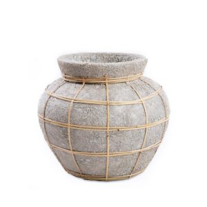 Vase Belly – Béton Naturel – S