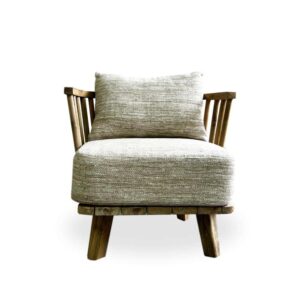 Fauteuil Malawi en teck recyclé