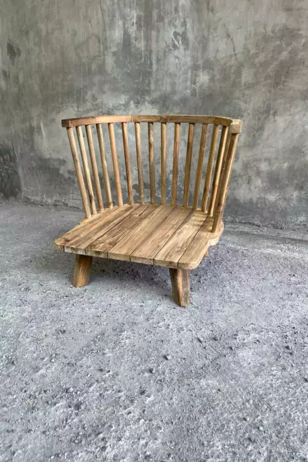 fauteuil Malawi teck naturel lldeco