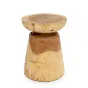 tabouret table en bois recyclé d'Indonésie, par lldeco
