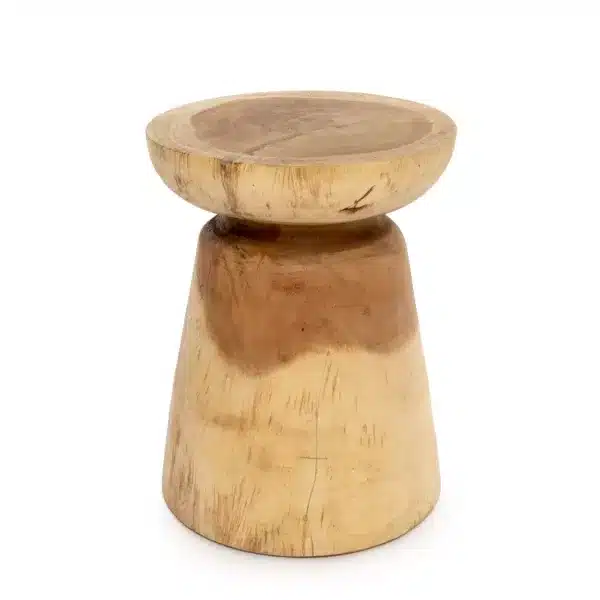 tabouret table en bois recyclé d'Indonésie, par lldeco