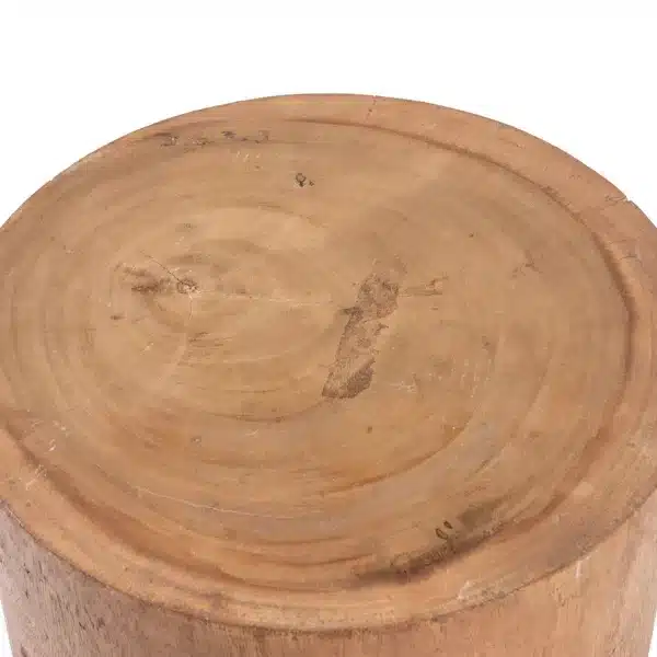 Tabouret table en bois naturel recyclé, meuble éthique et durable par lldeco