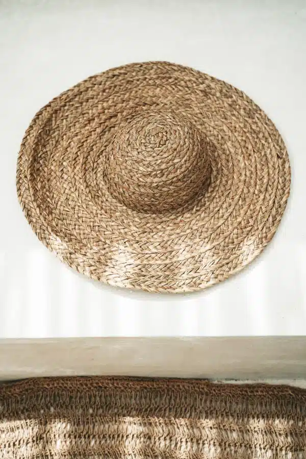 chapeau de plage nature bohème et chic par lldeco