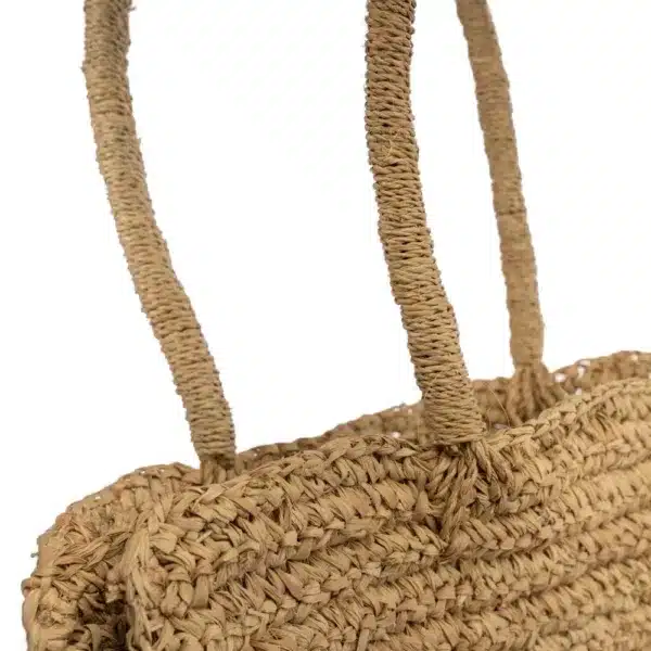 sac fait main en fibre naturel, sac de plage ou de voyage, nature par lldeco