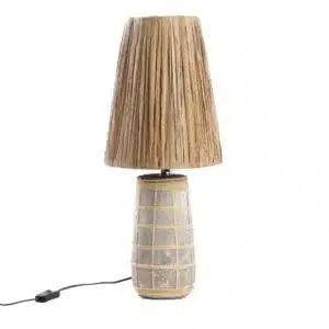 lampe de table en beton brut lldeco