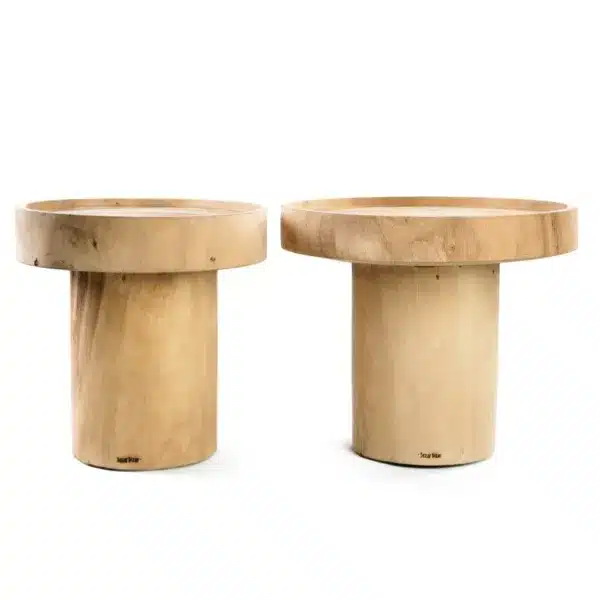 tables fait main, design, en bois de Suar, lldeco.fr