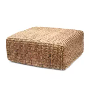 POUF CARRE NATURE RECYCLE LLDECO