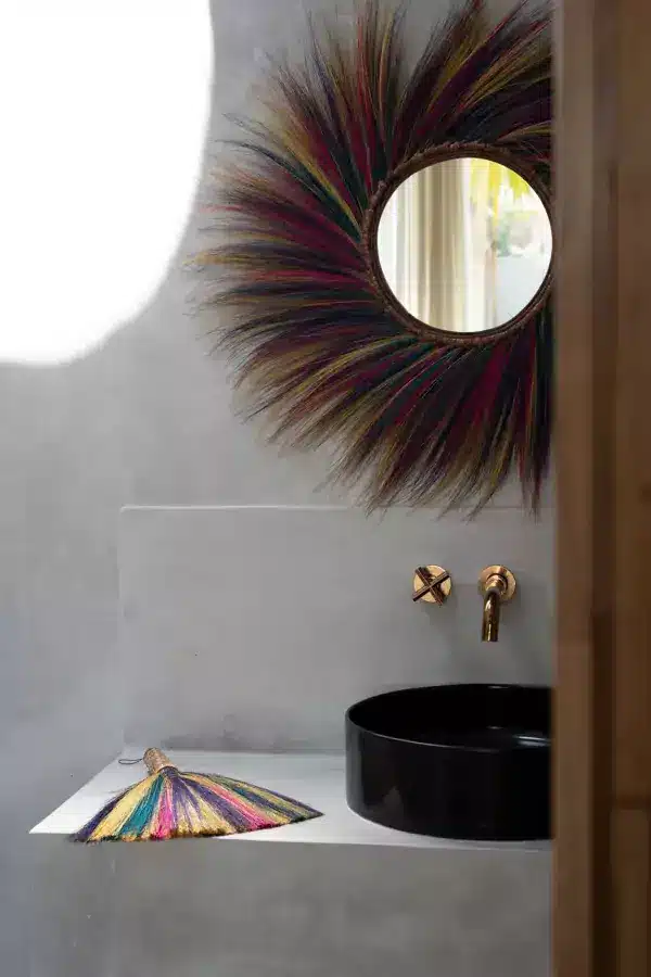 miroir multicolor bohème par lldeco