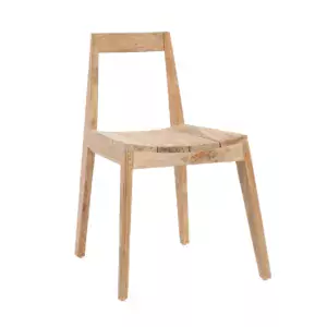 chaise bois exotique, teck naturel mobilier de jardin écologique en teck recyclé