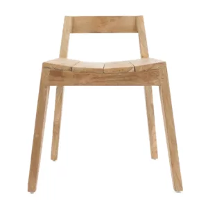 chaise durable écologique, ydra naturel intérieur/extérieur, en teck recyclé, une sélection de meubles éthiques par lldeco.fr