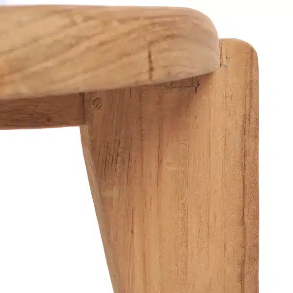 grande table basse Wabi Sabi extérieur-intérieur , en bois de recup éco responsable, une sélection de mobilier teck par lldeco.fr