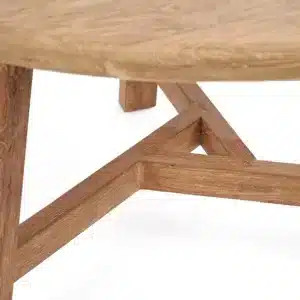 table à manger Noguchi extérieur/intérieur, en bois de teck recyclé, une collection de mobilier éco responsable et écologique, chez lldeco.fr