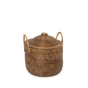 Panier à Linge Colonial avec poignées – Rotin Naturel