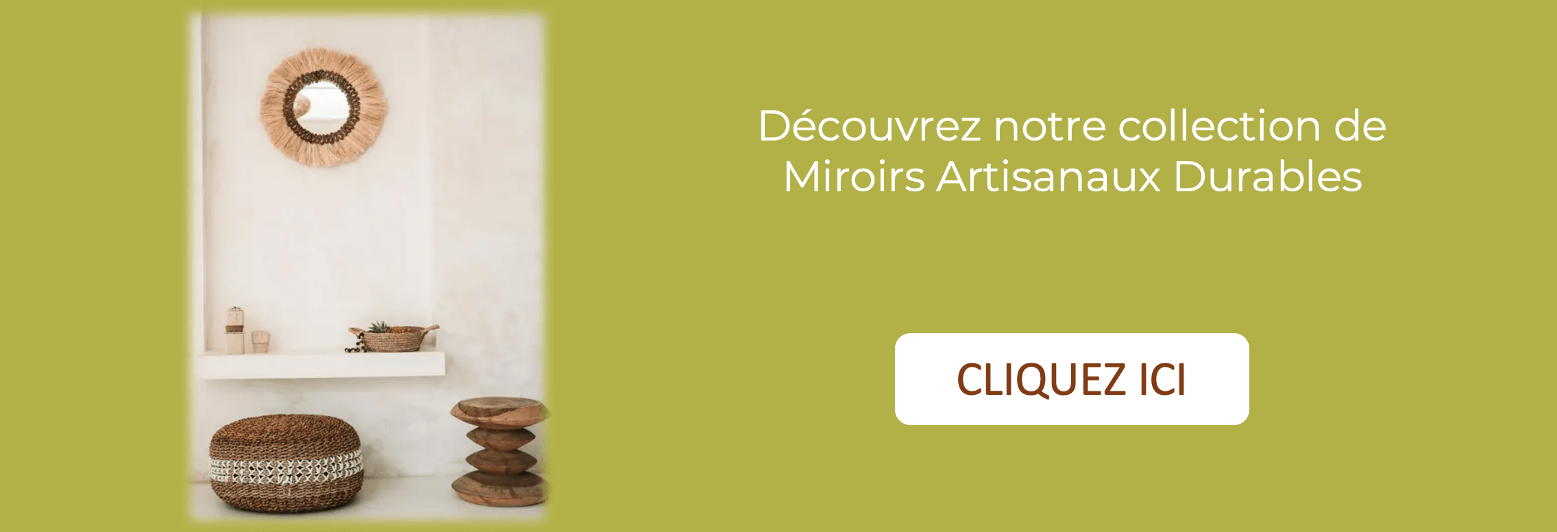 Les Miroirs Bohèmes avec Cadre en Matériaux Naturels : Élégance et Éco responsabilité