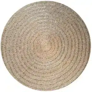tapis rond bohème naturel 200cm