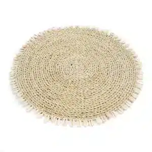 set de table coquillage en herbe de mer naturel