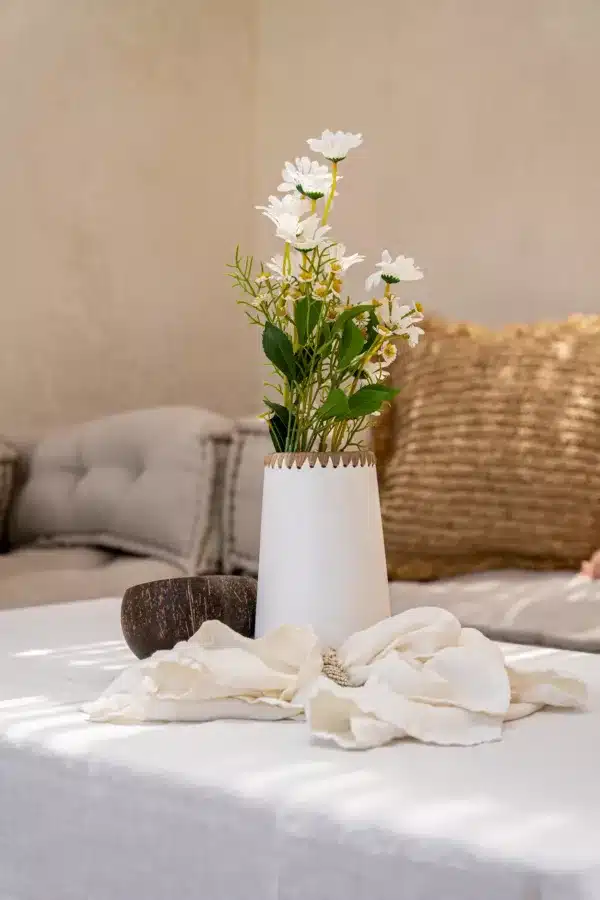 vase sneaky blanc naturel m
