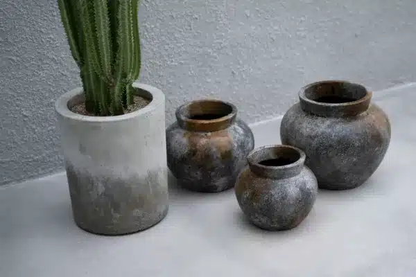 vase funky gris antique s