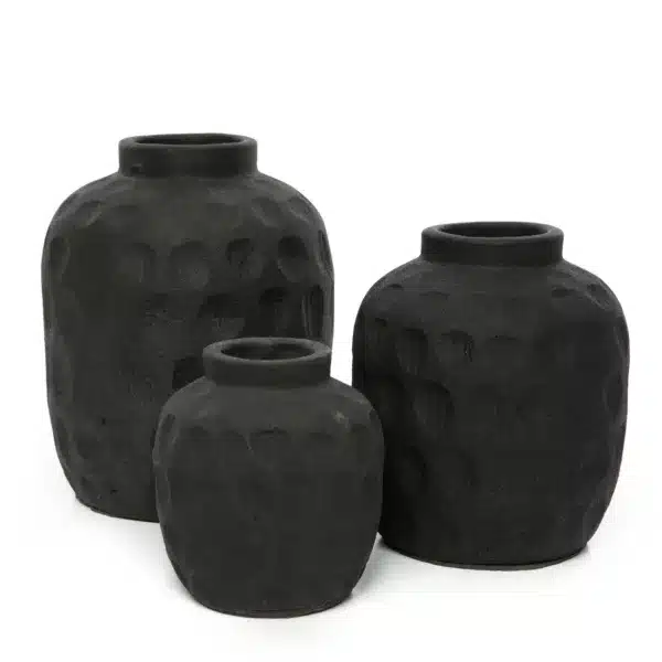 vase tendance noir l