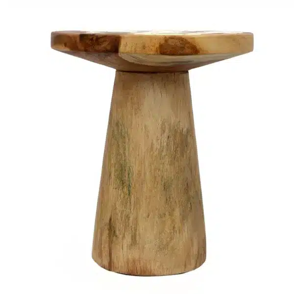 la table d'appoint timber conic naturel 50