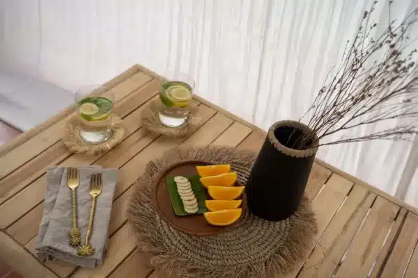 set de table en raphia seagrass naturel