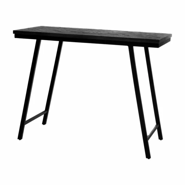 table haute chevron noir 140cm