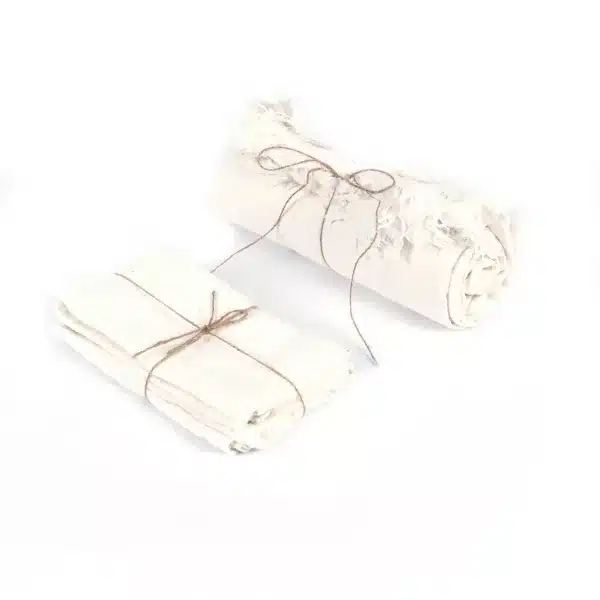 nappe en lin blanc 150x200