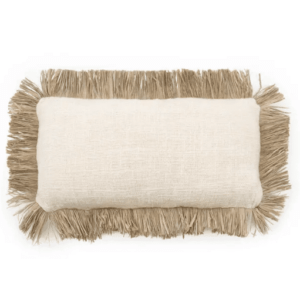 housse de coussin saint tropez blanc naturel 30x50