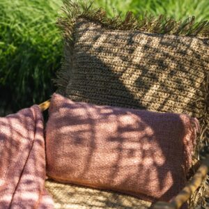 Housse de coussin Oh My Gee – Rose saumon 30x50