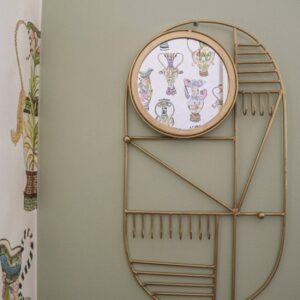 Porte-manteau mural en laiton
